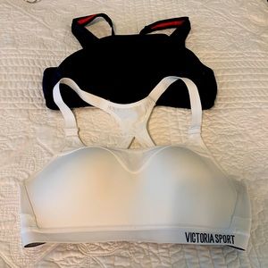 Sports bras one Victoria secret and one champion